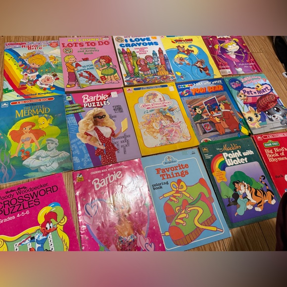 collectible Other - 15 vtg colouring books lot